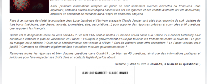 Covid-19 : Le bilan en 40 questions