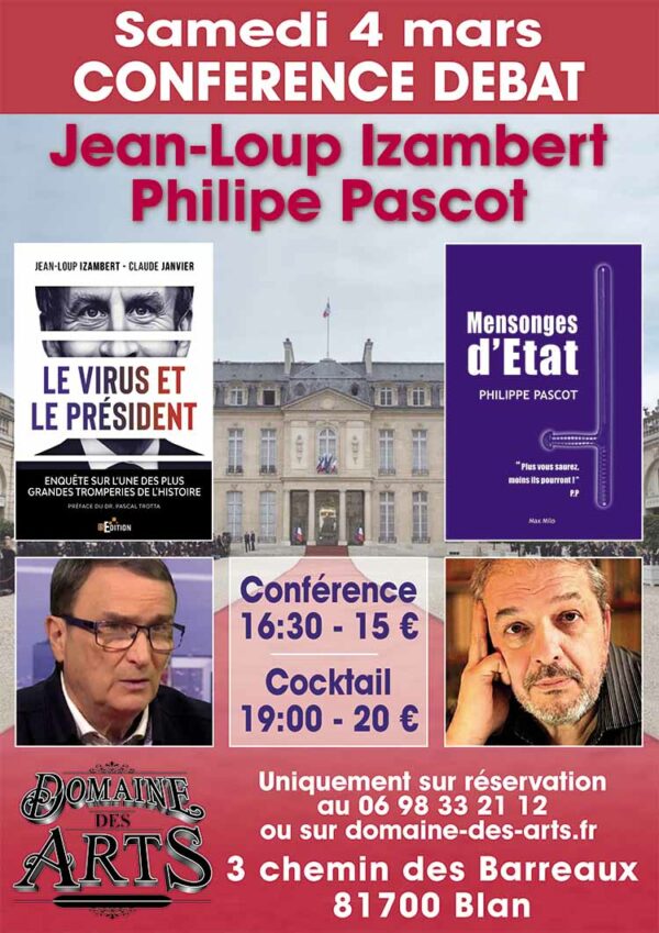 Conférencedébat de JeanLoup Izambert le samedi 4 mars 2023 à Blan