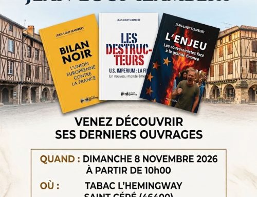 [DÉDICACE] Jean-Loup Izambert en dédicace à Saint-Céré le 8 novembre 2026