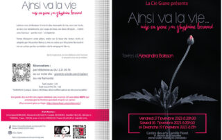 "Ça pour une nouvelle" de Alexandra Boisson adapté au théâtre.